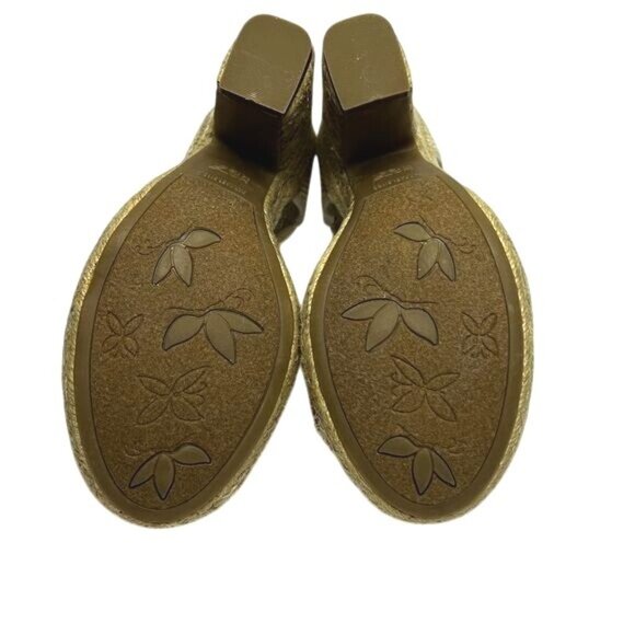 Hot Kiss Floral Ankle-Strap Chunky Heel Sandals Womens Size 8 - Picture 5 of 10